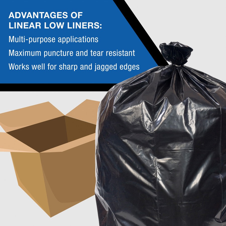 Everyday Genuine Joe Low-Density Can Liners - 33 gal Capacity - 39" Length x 33" Width x 1.50 mil (38 Micron) Thickness 