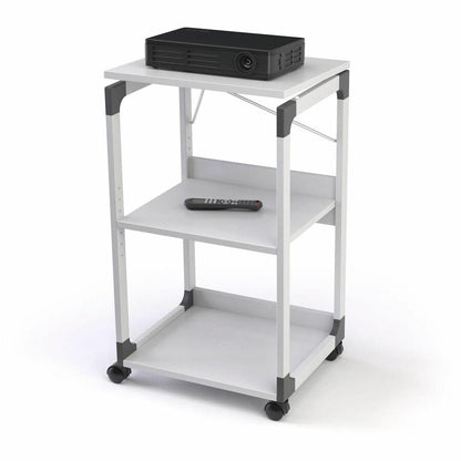 DURABLE System Overhead/Beamer Trolley - 3 x Shelf(ves) - 34.72" Height x 20" Width x 17.01" Depth - Metal, Steel, Resin