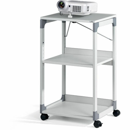 DURABLE System Overhead/Beamer Trolley - 3 x Shelf(ves) - 34.72" Height x 20" Width x 17.01" Depth - Metal, Steel, Resin