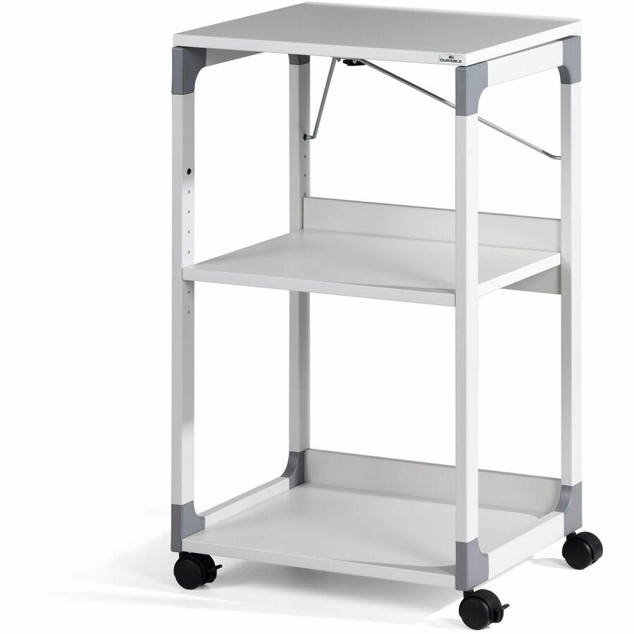 DURABLE System Overhead/Beamer Trolley - 3 x Shelf(ves) - 34.72" Height x 20" Width x 17.01" Depth - Metal, Steel, Resin