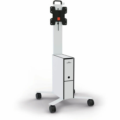 DURABLE COWORKSATION Mobile TV Cart - 3 Shelf - 39.68 lb Load Capacity - 4 Casters - High Density Fiberboard (HDF) - 1 E