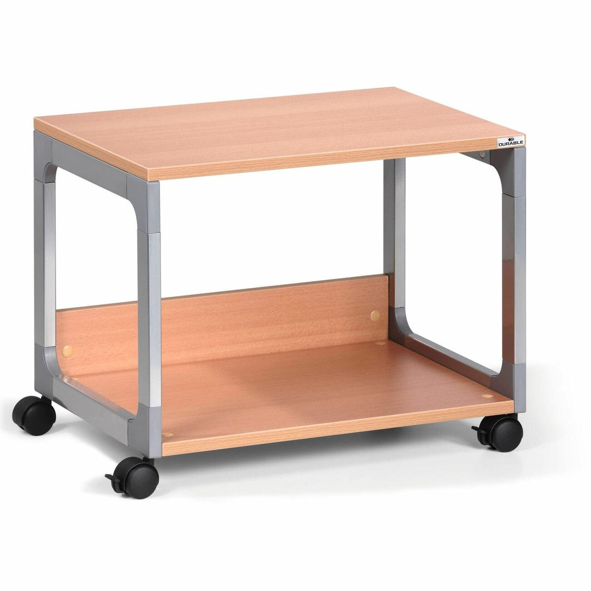 DURABLE System 48 Multifunction Trolley - 2 Shelf - 4 Casters - Metal, Plastic, Fiberglass, Hardboard, Melamine, Steel -