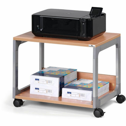 DURABLE System 48 Multifunction Trolley - 2 Shelf - 4 Casters - Metal, Plastic, Fiberglass, Hardboard, Melamine, Steel -