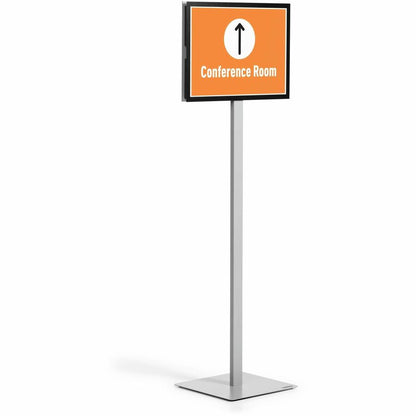DURABLE Info Basic Floor Stand - Floor - Charcoal Gray - For Reception Area, Waiting Room, Lobby, Trade Show - 1 Each