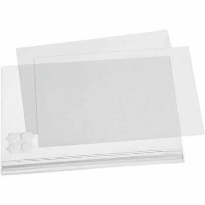 DURABLE Water Resistant Pockets, Letter, Self-Adhesive - 5 PK - Print/Message - "Portrait, Landscape - 9.8" Width - 5 / 