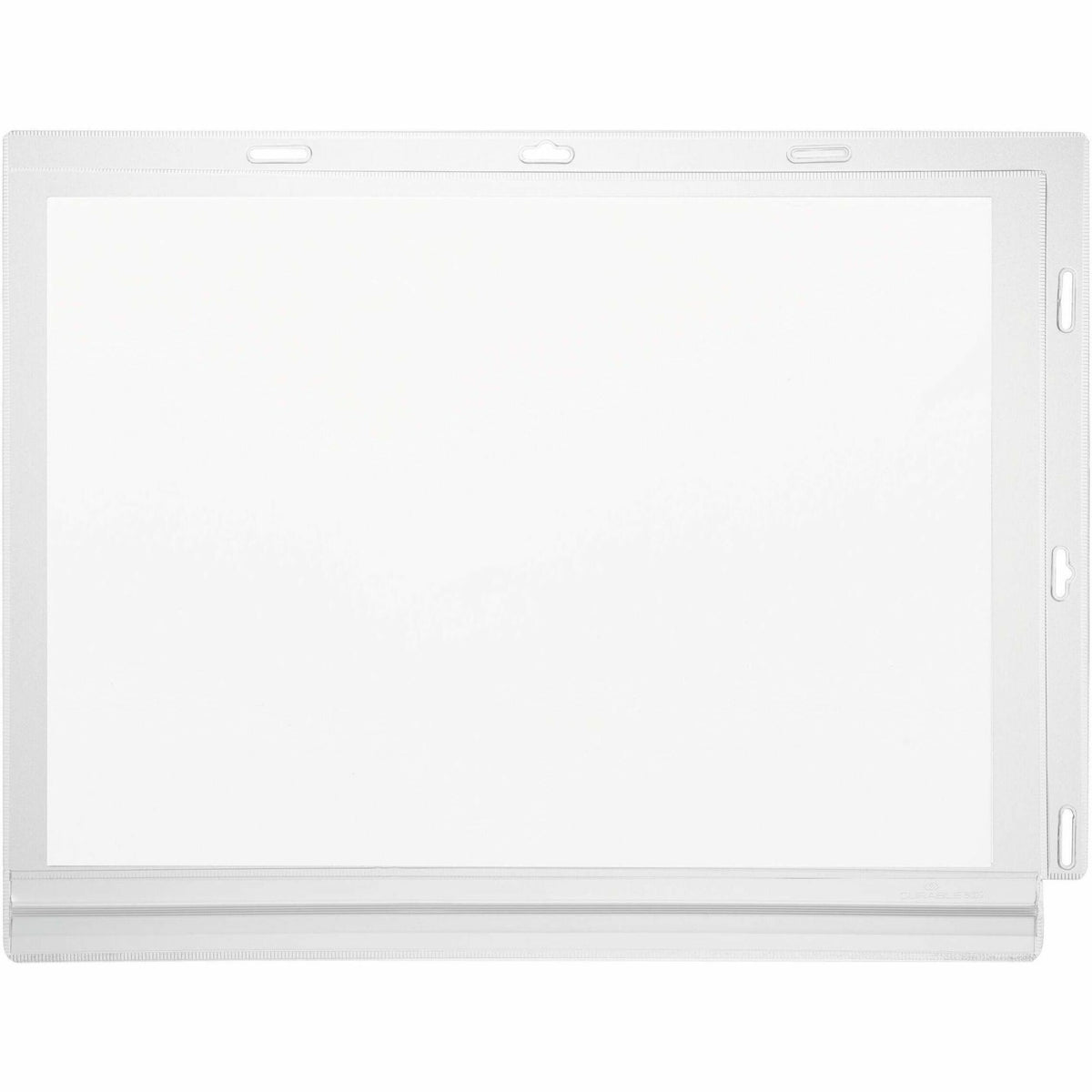 DURABLE Water Resistant Pockets, Letter, Cable Ties - 5 PK - Print/Message - "Landscape, Portrait - 5 / Pack