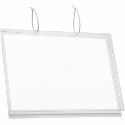 DURABLE Water Resistant Pockets, Tabloid, Cable Ties - 5 PK - Print/Message - "Portrait, Landscape - 5 / Pack