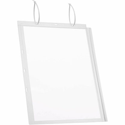 DURABLE Water Resistant Pockets, Tabloid, Cable Ties - 5 PK - Print/Message - "Portrait, Landscape - 5 / Pack