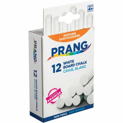 Prang Nontoxic Chalk Sticks - 3.3" Length - White - 12/Box - 2 / Bundle