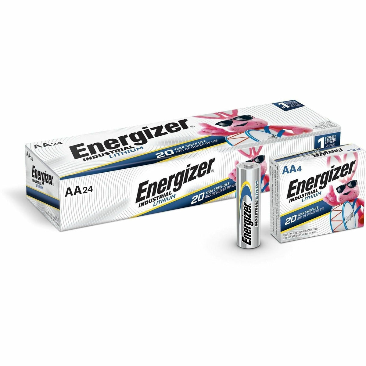 Energizer Industrial AA Lithium Batteries - For Construction, Facility Maintenance, Medical Center, Office, Classroom - 