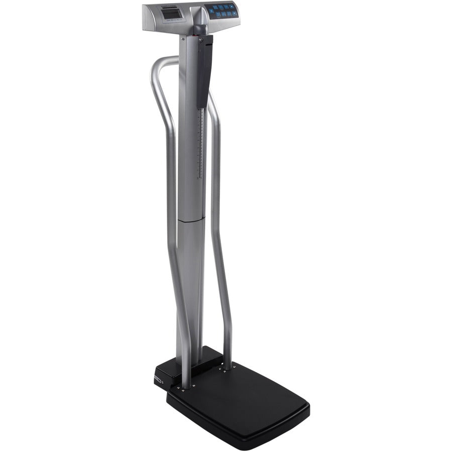 Health o Meter Scale Handlebars - 53.6" Height x 14.1" Width x 21.1" Depth - Gray - 1 Each