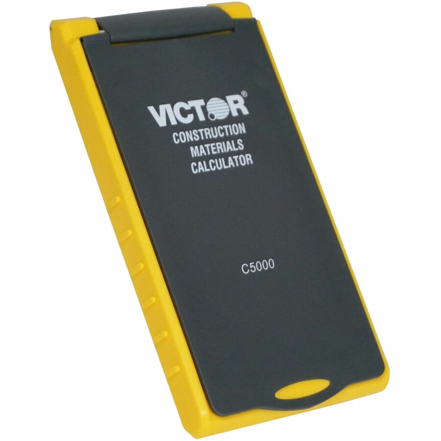 Victor C5000 Construction Materials Calculator - LCD - Battery Powered - 2 x LR44 - Yellow - 1 Each