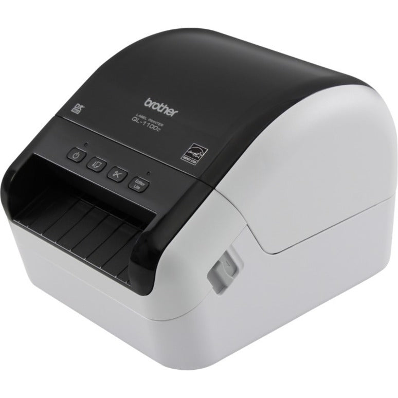 Brother QL-1100C Wide Format, Professional Label Printer - 4" Print Width - 1.2 lps Mono - 300 dpi - 4.09" Label Width x