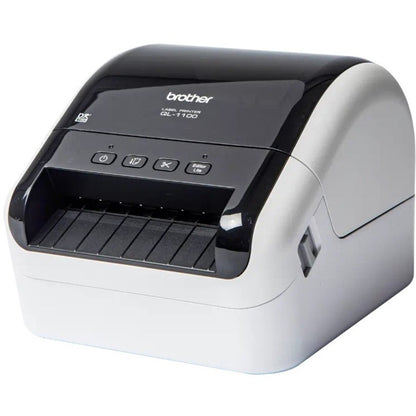 Brother QL-1100C Wide Format, Professional Label Printer - 4" Print Width - 1.2 lps Mono - 300 dpi - 4.09" Label Width x