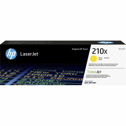 HP 210X Original High Yield Laser Toner Cartridge - Yellow - 1 Each - 5500 Page Yield