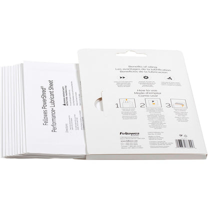 Fellowes Powershred Performance+ Lubricant Sheets - Dust Retention - White