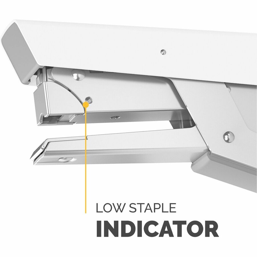 Fellowes LX890 Handheld Plier Stapler - Staples Upto 40 Sheet - Staple Size: 0.25" , 0.31" - White - Metal - 1 Each
