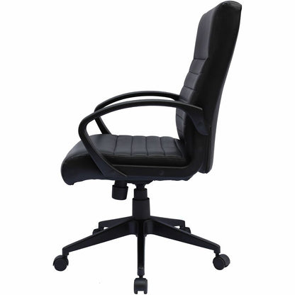 Boss Ribbed Back Task Chair - Black Seat Color - Vinyl Seat Material - Black Back Color - Vinyl Back Material - Black Fr