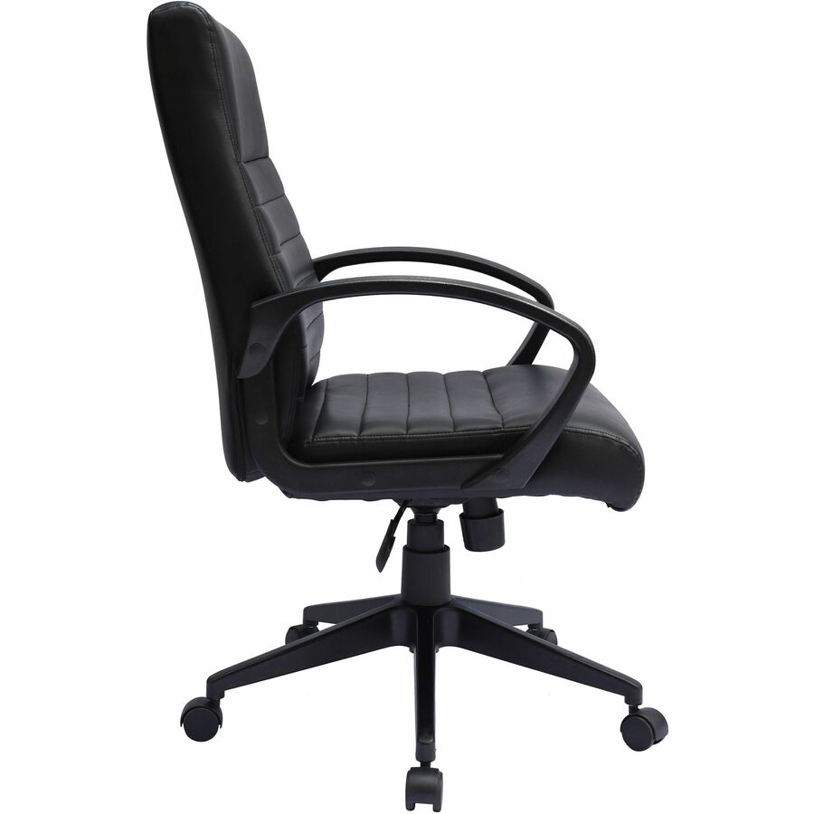 Boss Ribbed Back Task Chair - Black Seat Color - Vinyl Seat Material - Black Back Color - Vinyl Back Material - Black Fr