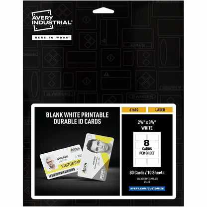 Avery® ID Card - Rectangular Shape - Double Sided - 1 Pack