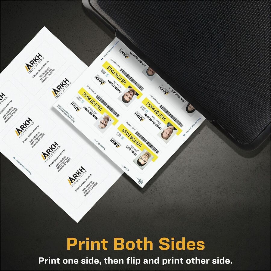 Avery® ID Card - Rectangular Shape - Double Sided - 1 Pack