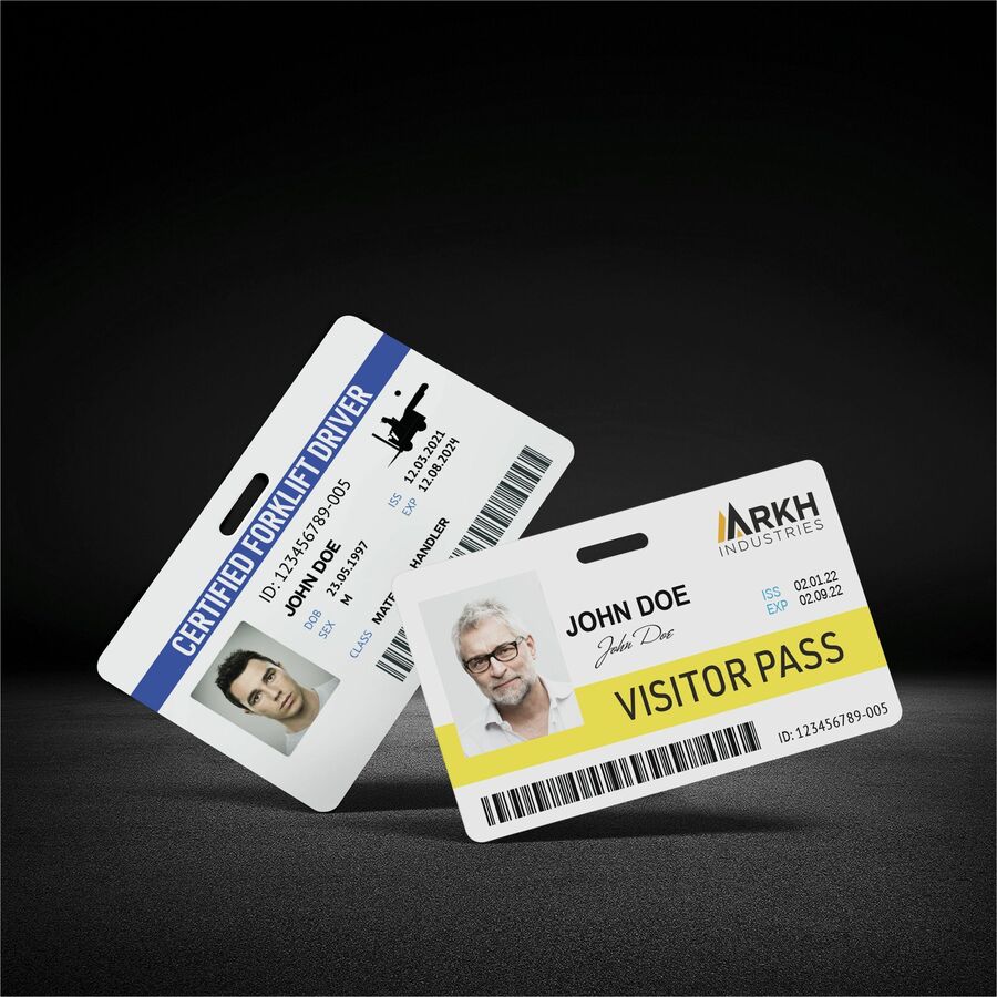 Avery® Name Badge - Print/Message - "Landscape - 2.1" Width x 3.4" Height - Rectangular Shape - Double Sided - 1 Pack