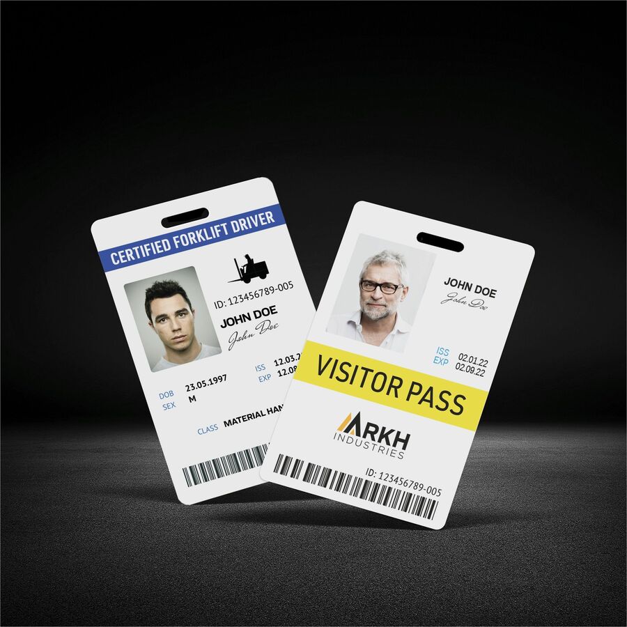 Avery® Name Badge - Print/Message - "Vertical, Portrait - 2.1" Width x 3.4" Height - Rectangular Shape - Double Sided - 