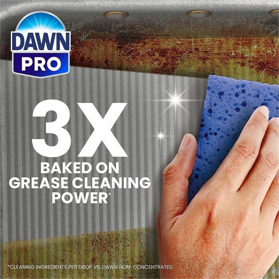 Dawn Manual Pot/Pan Detergent - 128 fl oz (4 quart) - Heavy Duty - Blue - 4 / Carton