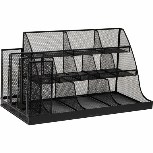 Mind Reader 14-Compartment Coffee/Condiment Organizer - 14 Compartment(s) - 3 Tier(s) - 12.80" Height x 24" Width x 12" 