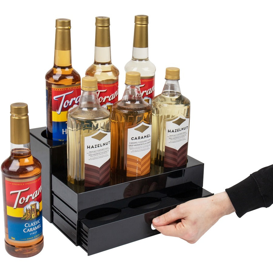 Mind Reader 9-Compartment Nested Syrup Bottle Holder - 9 Compartment(s) - 3 Tier(s) - 7" Height x 5" Width x 12.50" Leng
