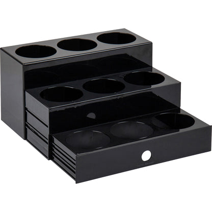 Mind Reader 9-Compartment Nested Syrup Bottle Holder - 9 Compartment(s) - 3 Tier(s) - 7" Height x 5" Width x 12.50" Leng