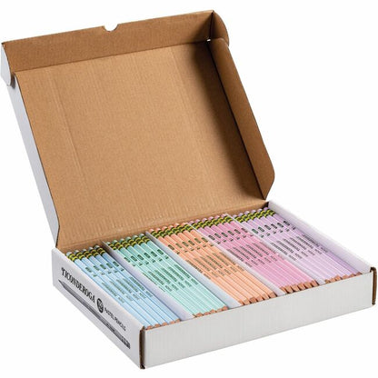 Ticonderoga Wood Pencils - Graphite Lead - Assorted Wood Barrel - 150 / Box