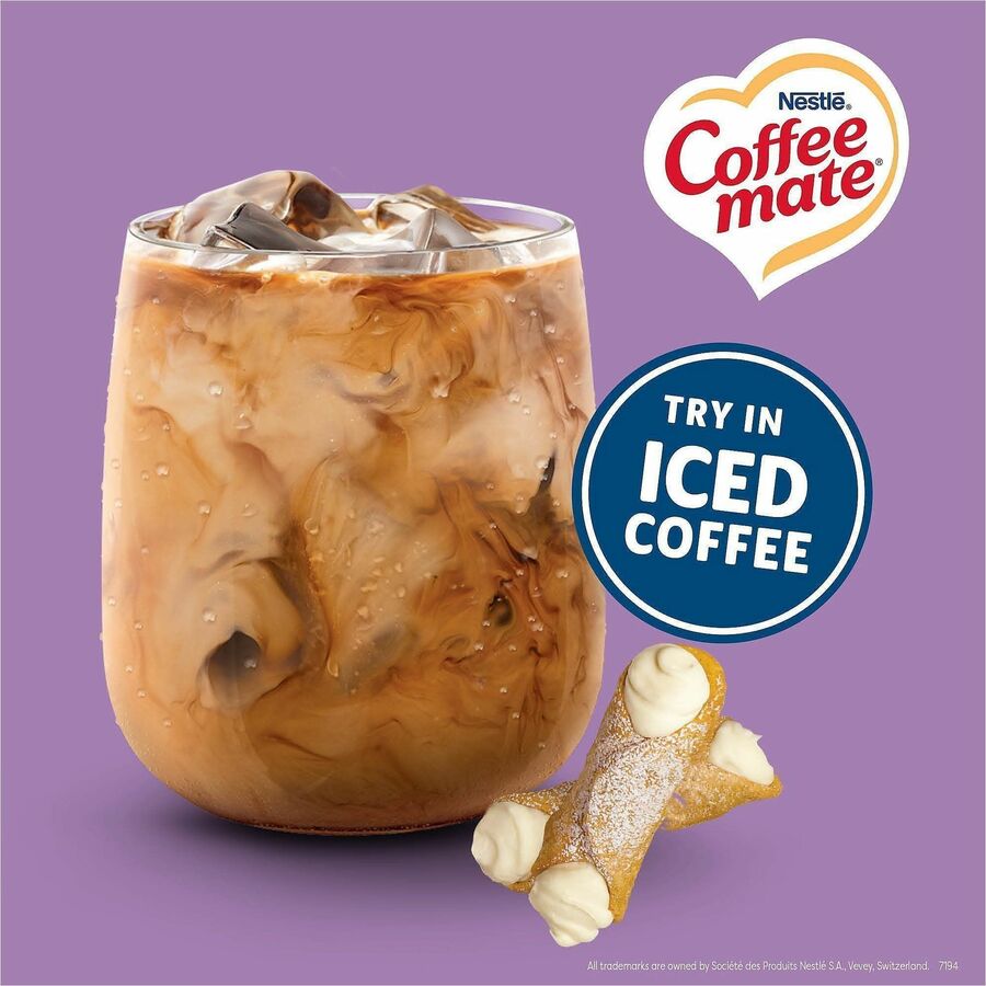 Coffee mate Italian Sweet Creme Nondairy Liquid Creamer Singles - Italian Sweet Creme Flavor - 0.38 fl oz (11 mL) - 180 