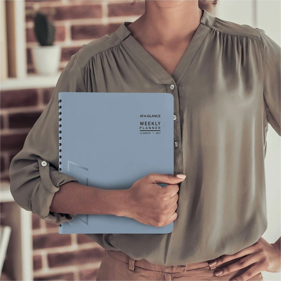 At-A-Glance Contemporary Weekly/Monthly Planner - Large - Weekly, Monthly - 12 Month - January 2027 to December 2027 - 8