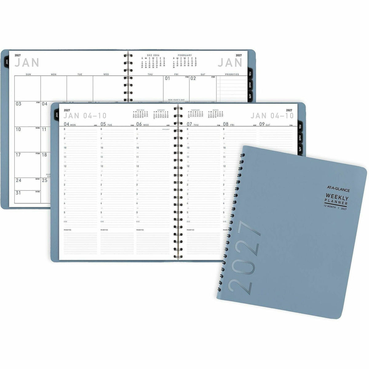At-A-Glance Contemporary Weekly/Monthly Planner - Large - Weekly, Monthly - 12 Month - January 2027 to December 2027 - 8