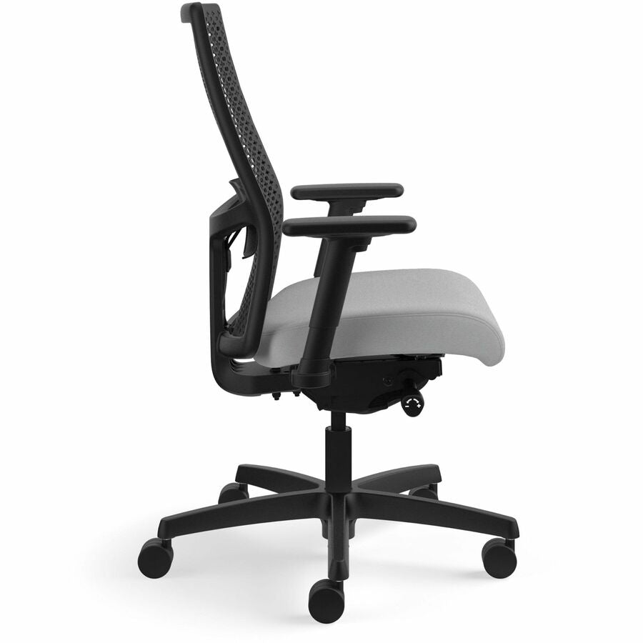 HON Ignition ReActiv Back Task Chair - Fabric Seat - Frost Seat Color - Fabric Seat Material - Black Back Color - Mesh B
