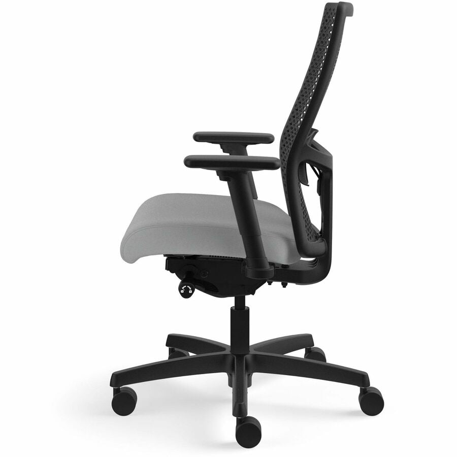 HON Ignition ReActiv Back Task Chair - Fabric Seat - Frost Seat Color - Fabric Seat Material - Black Back Color - Mesh B