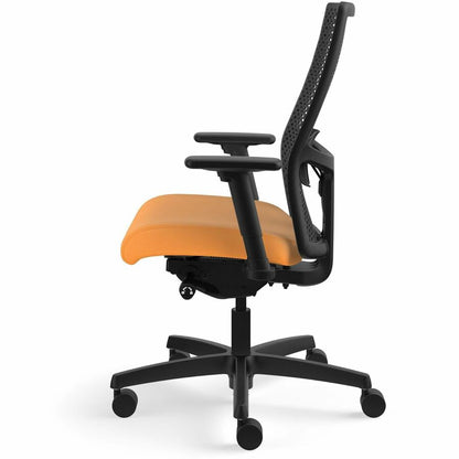 HON Ignition ReActiv Back Task Chair - Fabric Seat - Apricot Seat Color - Fabric Seat Material - Black Back Color - Mesh