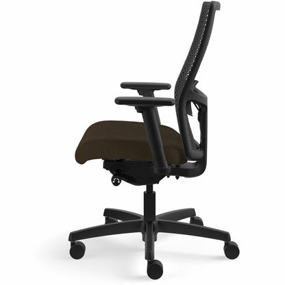 HON Ignition ReActiv Back Task Chair - Fabric Seat - Espresso Seat Color - Fabric Seat Material - Black Back Color - Mes