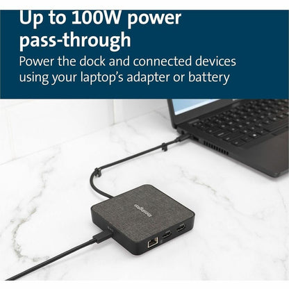 Kensington MD120U4 USB4 Portable Docking Station - for Monitor, Notebook - USB4 - 2 Displays Supported - 4K, 8K - 3840 x