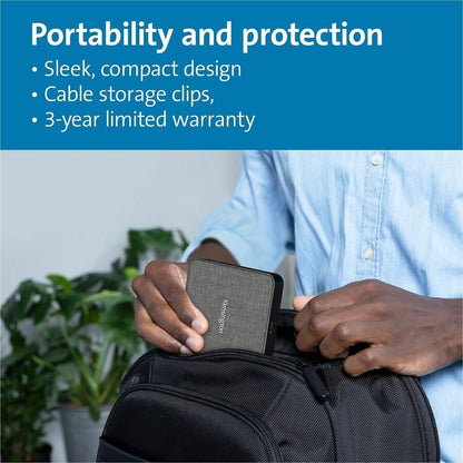 Kensington MD120U4 USB4 Portable Docking Station - for Monitor, Notebook - USB4 - 2 Displays Supported - 4K, 8K - 3840 x