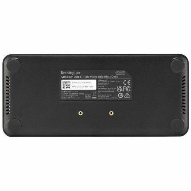 Kensington USB-C Triple Video Docking Station - for Notebook, Monitor - USB Type C - 3 Displays Supported - 4K, Full HD 