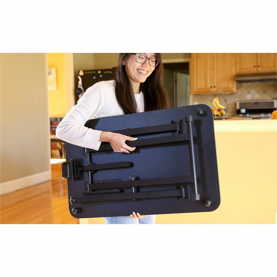 Victor Laptop Desk Riser - 28.70" Width x 18.50" Depth - Desk - Black - 1 Each