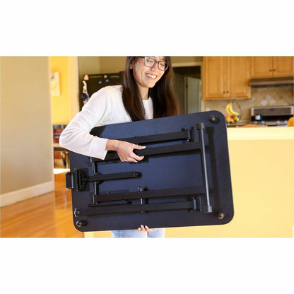 Victor Laptop Desk Riser - 28.70" Width x 18.50" Depth - Desk - Black - 1 Each