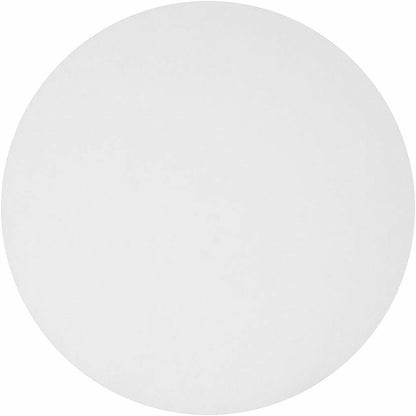 BluTable 7" Round Foil Pan Flat Board Lids - Round - White, Silver - 500 / Carton