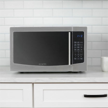 Avanti Microwave Oven - 1.1 ft³ Capacity - Microwave - 10 Power Levels - 1000 W Microwave Power - 120 V AC - FuseStainle