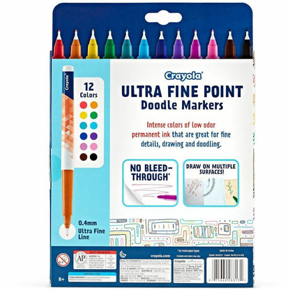 Crayola Doodle Markers - Multi Ink - 12 / Pack