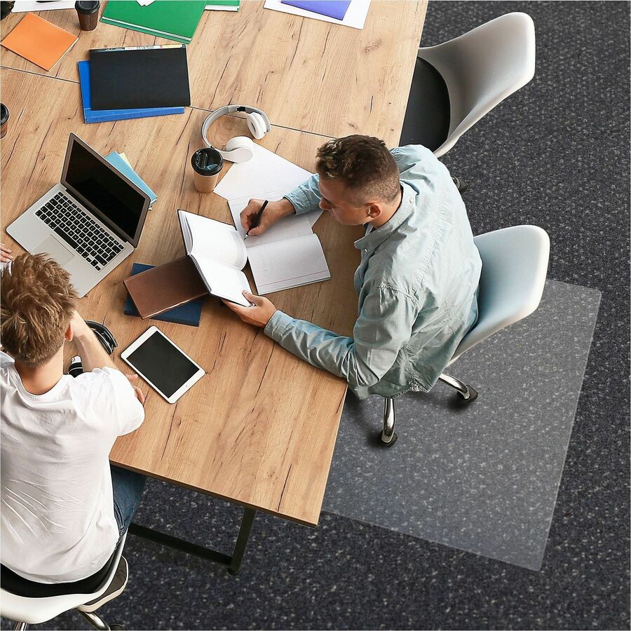 Ecotex Ecotex BioPlus Polycarbonate Chair Mat for Low / Medium Pile Carpets - 35" x 47" - Chair - 47" Length x 35" Width