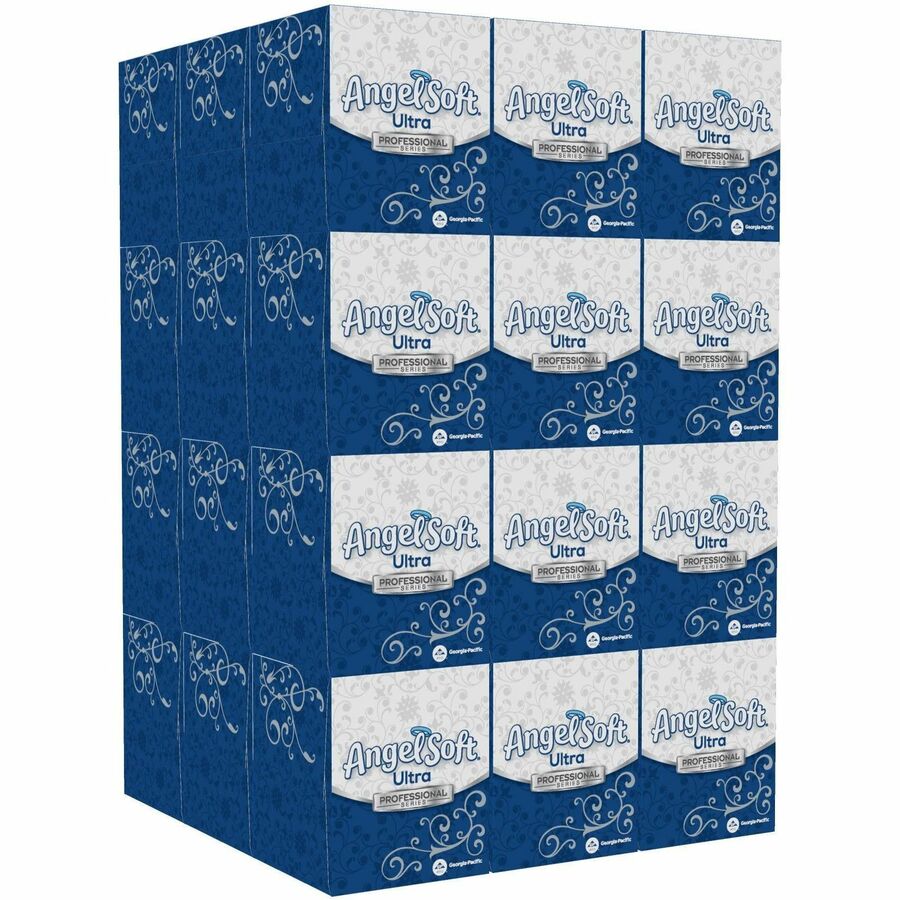 Angel Soft Professional Series Facial Tissue - 2 Ply - WhiteBox - 96/Box - 36 / Carton
