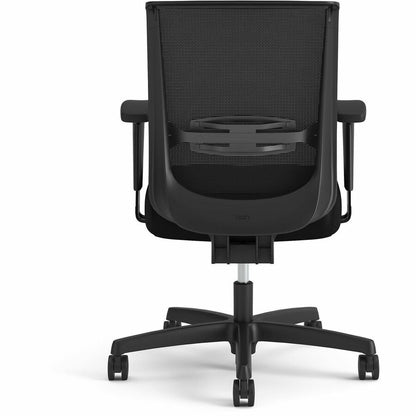 HON Convergence Swivel Tilt Task Chair - Black Seat Color - Fabric Seat Material - 5-star Base - Black - 1 Each
